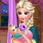 Elsa Baby Caring